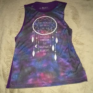 Galaxy Tank Top with Quote